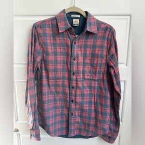 Faherty Women’s Reversible Belmar Flannel Shirt Size XS